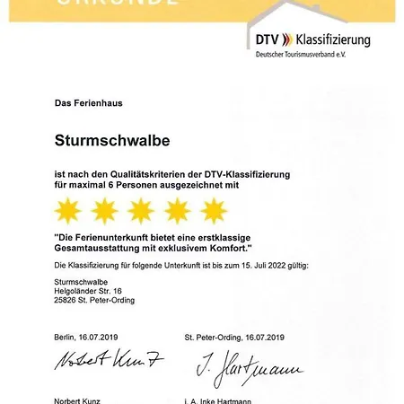 Haus Sturmschwalbe Semesterbostad